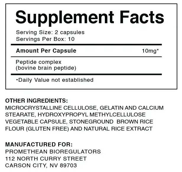 Central Nervous System 20-Ct label